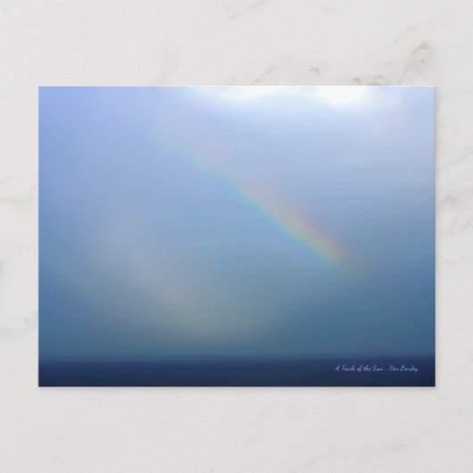 Carte Postale Arc en ciel sur l'océan (Devant)
