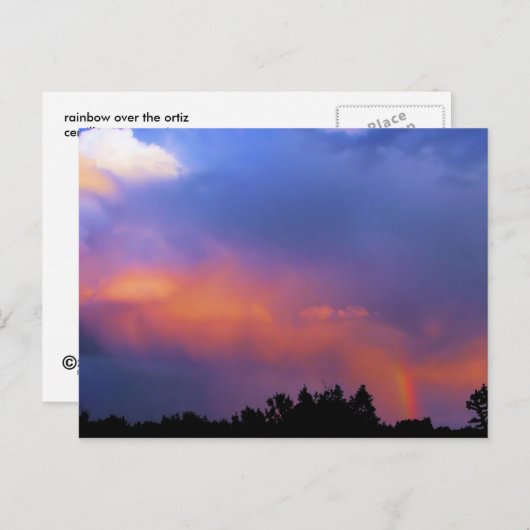 Carte Postale arc-en-ciel sur l'ortiz (Devant / Derrière)