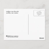 Carte Postale arc-en-ciel sur l'ortiz (Dos)