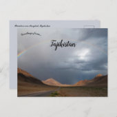 Carte Postale Arc-en-ciel sur Murghab Tadjikistan (Devant / Derrière)