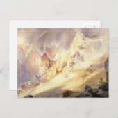 Carte Postale Arc-en-ciel sur Yellowstone, Moran 1900 (Devant / Derrière)