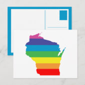 Carte Postale arc-en-ciel wisconsin (Devant / Derrière)