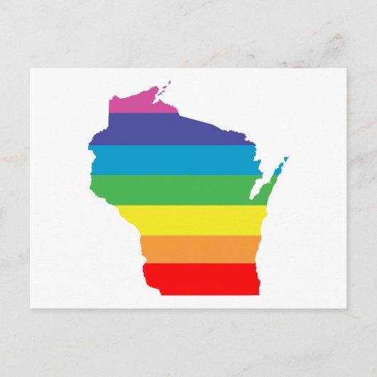 Carte Postale arc-en-ciel wisconsin (Devant)