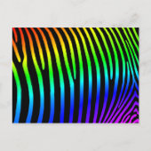 Carte Postale Arc-en-ciel Zebra Stripes (Devant)