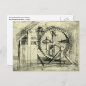 Carte Postale Arc-en-tête propulsé de Léonard de Vinci (Devant / Derrière)