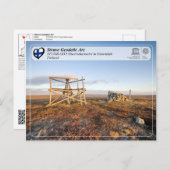 Carte Postale Arc géodésique Struve - STUOR-OIVI Stuorrahanoaivi (Devant / Derrière)