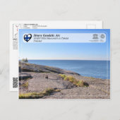 Carte Postale Arc géodésique Struve UNESCO - SVARTVIRA Mustaviir (Devant / Derrière)