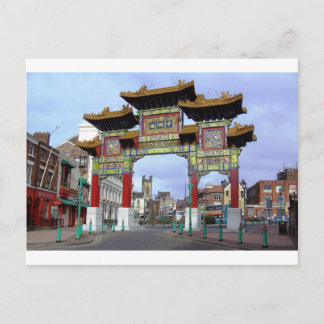 Carte Postale Arc impérial chinois, Liverpool Royaume-Uni