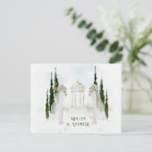 Carte Postale Arc Mariage floral (Debout devant)