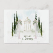 Carte Postale Arc Mariage floral (Devant)