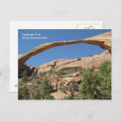 Carte Postale Arc paysager, Parc national des Arches (Devant / Derrière)