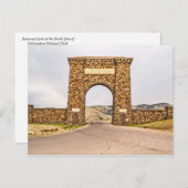 Carte Postale Arc Roosevelt à l'extrémité nord de Yellowstone (Devant / Derrière)