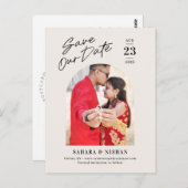 Carte Postale Arc tendance couleur modifiable Enregistrer la dat (Devant / Derrière)