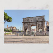 Carte Postale Arc triomphal de Constantine - Rome, Italie (Devant)