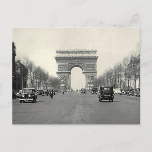 Carte Postale Arc vintage de Triomphe France (Devant)