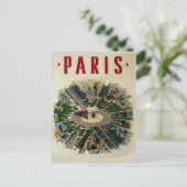 Carte Postale Arc vintage de Triomphe Paris (Debout devant)