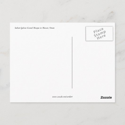 Carte Postale arcades (Dos)