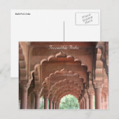 Carte Postale arcades du fort de delhi (Devant / Derrière)
