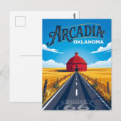 Carte Postale Arcadie États-Unis (Devant / Derrière)