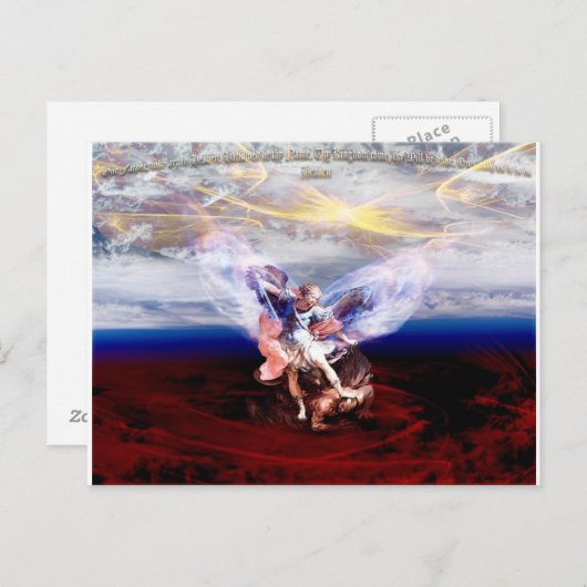 Carte Postale Arch Angel Michael Conquers (Devant / Derrière)