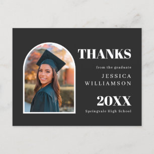Carte Postale Arch Moderne minimaliste Merci de graduation photo