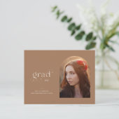 Carte Postale Arch Photo Earthy Brown 2025 Graduation (Debout devant)