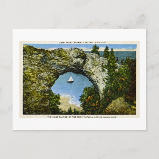 Carte Postale Arch Rock Mackinac Island, Michigan (Devant)