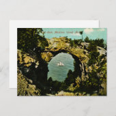 Carte Postale Arch Rock Mackinac Island, Michigan 1911 (Devant / Derrière)