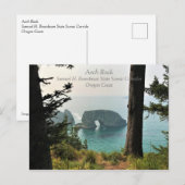 Carte Postale Arch Rock, Samuel H. Boardman, Côte de l'Oregon (Devant / Derrière)