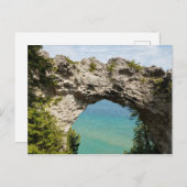 Carte Postale Arch Rock sur l'île Mackinac, Michigan (Devant / Derrière)