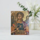 Carte Postale Archange Michael Icône chrétienne orthodoxe (Debout devant)