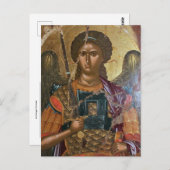 Carte Postale Archange Michael Icône chrétienne orthodoxe (Devant / Derrière)