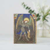 Carte Postale ARCHANGEL DE St MICHAEL AVEC DIABLE (Debout devant)