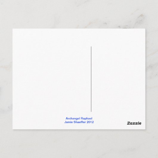 Carte Postale Archangel Raphael (Dos)