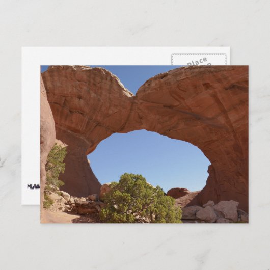 Carte Postale Arche brisée du parc national Arches (Devant / Derrière)