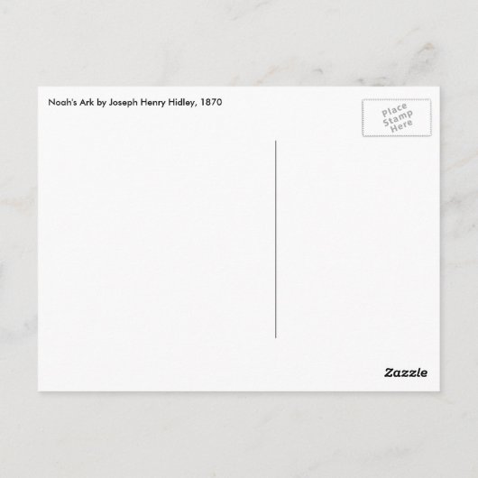 Carte Postale Arche de Hidleys Noah (Dos)