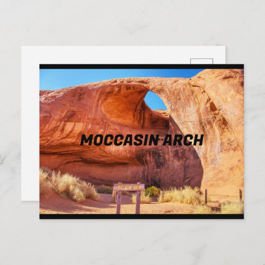 Carte Postale Arche de Moccasin (Devant / Derrière)