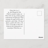 Carte Postale Arche de Noé (Dos)