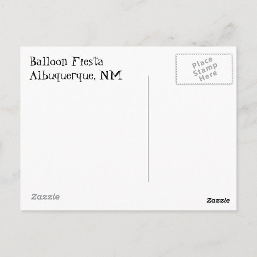 Carte Postale Arche de Noé (Dos)