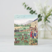 Carte Postale Arche de Noé avec animaux (Debout devant)