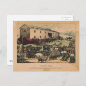 Carte Postale Arche de Noé par Currier & Ives (1868-78) (Devant / Derrière)