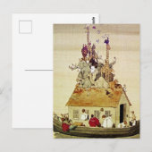 Carte Postale "Arche de Noé" par W Heath Robinson (Devant / Derrière)