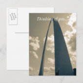 Carte Postale Arche de passerelle vintage (Devant / Derrière)