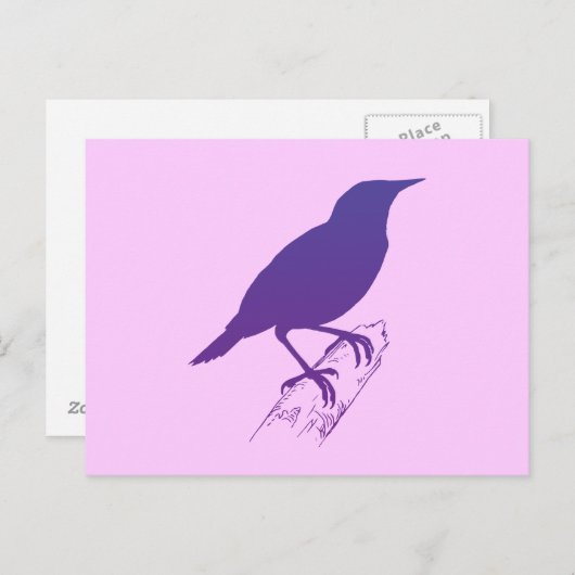 Carte Postale Arche de prairie violette (Devant / Derrière)