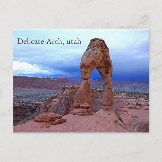 Carte Postale arche délicate, Arche délicate, utah (Devant)