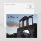 Carte Postale arche hadrian athens (Devant / Derrière)