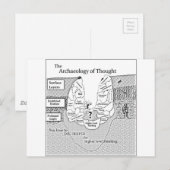 Carte Postale Archéologie de la pensée (Devant / Derrière)
