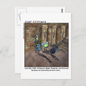 Carte Postale Archéologue (Devant / Derrière)