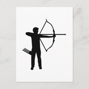 Carte Postale Archer à tir à l'arc