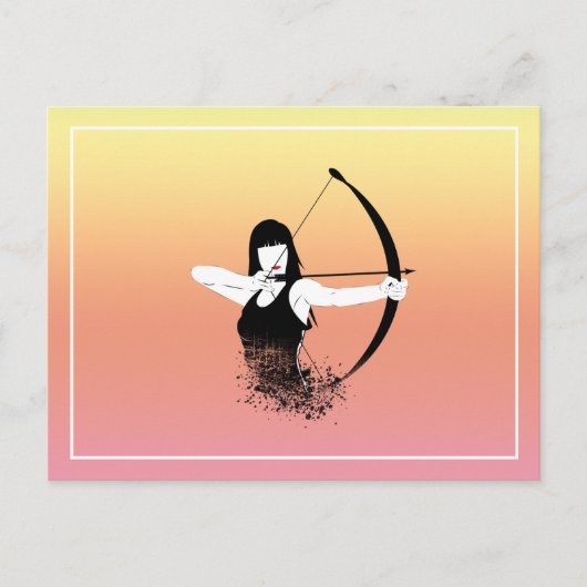 Carte Postale Archer féminin (Devant)